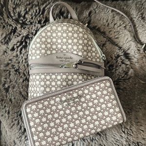 Mini Kate spade link convertible backpack & wallet